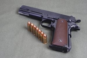 1911 Pistol with .45 ACP Ammo