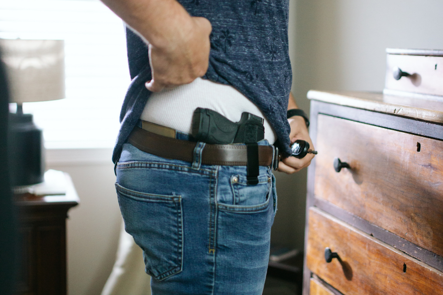 Exercise helping to properly carry in a holster.