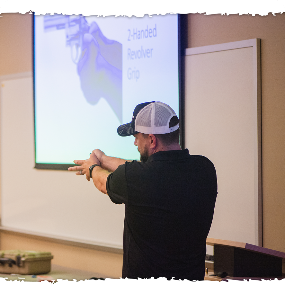 Instructor at classroom safety firearm - Colorado