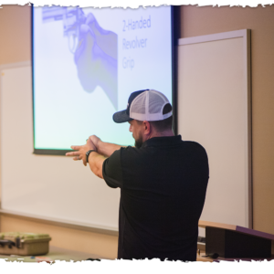 Safety firearm instructor at Colorado classroom